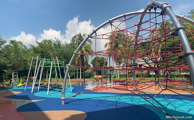 Tampines Round Market Playground: Netted Dome & Hammock Swings