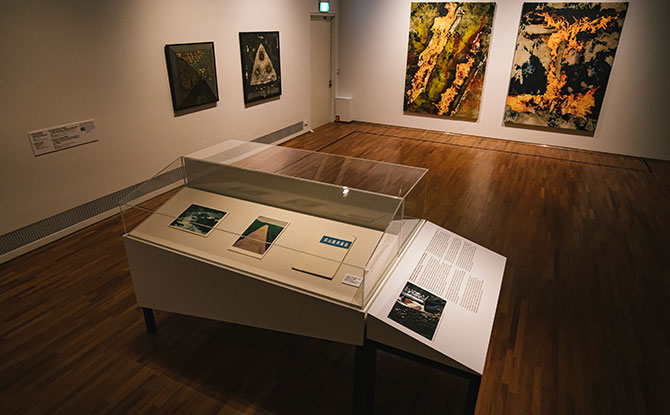 Installation view of _The Gift_ exhibition