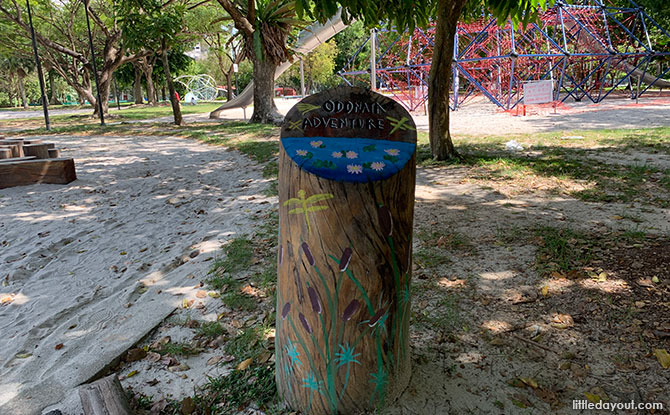 Marker for the West Coast Park Nature Playgarden