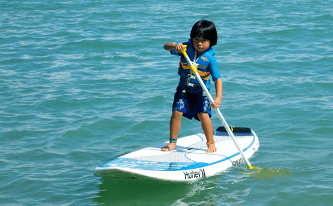 Stand Up Paddling with Kids