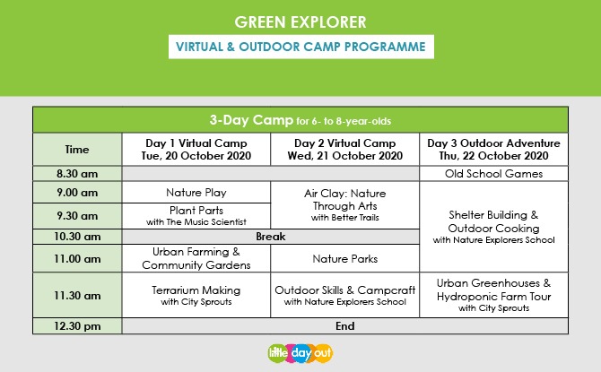 Little Day Out's Green Explorer Camp Programme