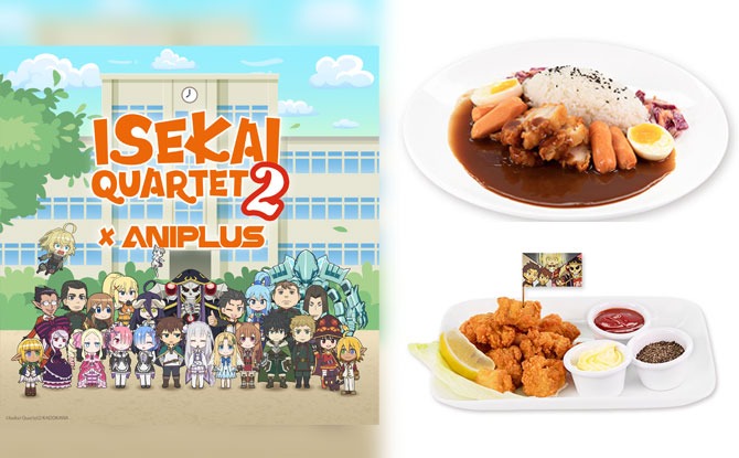 Isekai Quartet Themed Cafe At ANIPLUS: Class Is In Session From 22 October 2020