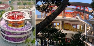 Aerial View of Coastal Playgrove Playground at East Coast Park, Former Big Splash