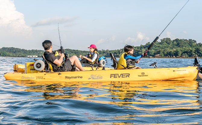 Family Review: Kayak Fishing At Changi With Kayak Fishing Fever Using SingapoRediscover Vouchers 