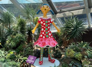 Yayoi Kusama Sculpture, Kei-Chan, Finds Home At Flower Dome 01a yayoi