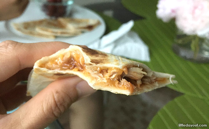 BBQ Chicken Cheese Quesadilla - It’s a wrap