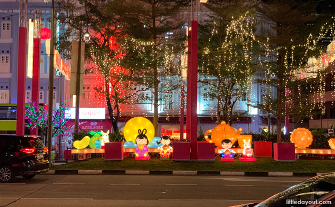 Mooncake display at the Chinatown Mid-Autumn Festival 2022