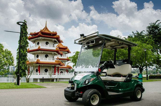 Driverless Vehicles at Chinese and Japanese Gardens