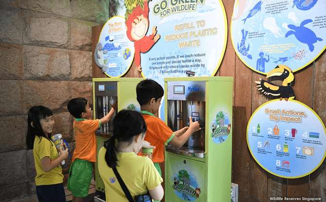 Water Dispenser at Singapore Zoo