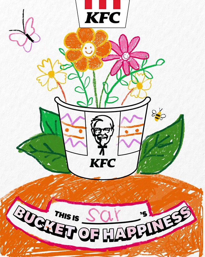 Draw A Bucket Of Happiness And Stand To Win KFC Vouchers 1 KFC Draw Your Happiness Drawing Contest