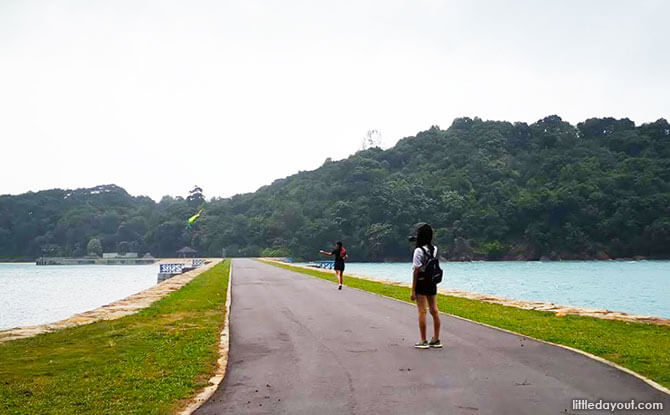 An Idyllic Island - Paved Bridge to Lazarus Island