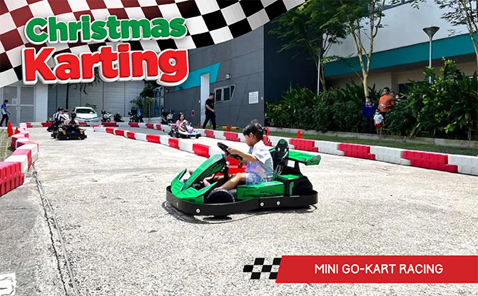 Christmas Karting at UE Square Mini Go-kart Racing