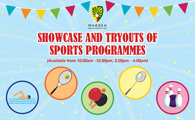 Showcase and tryouts of Sports programmes