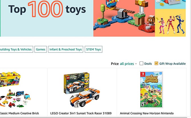 100 toys front page