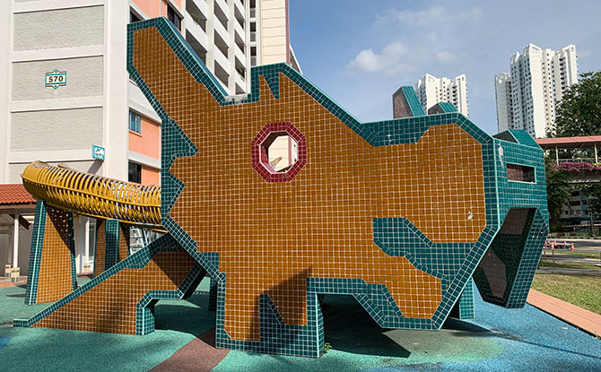 Ang Mo Kio Dragon Playground At Avenue 3: Old School Play