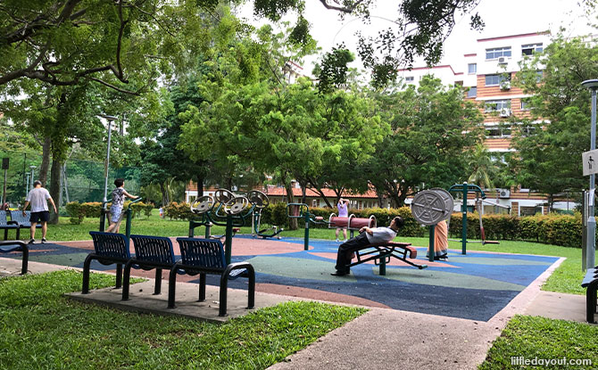 Exercise area at Aquaria Park