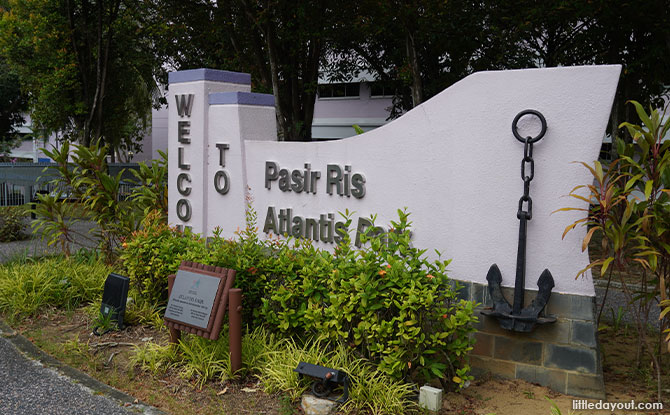 Pasir Ris Atlantis Park and Playground sign