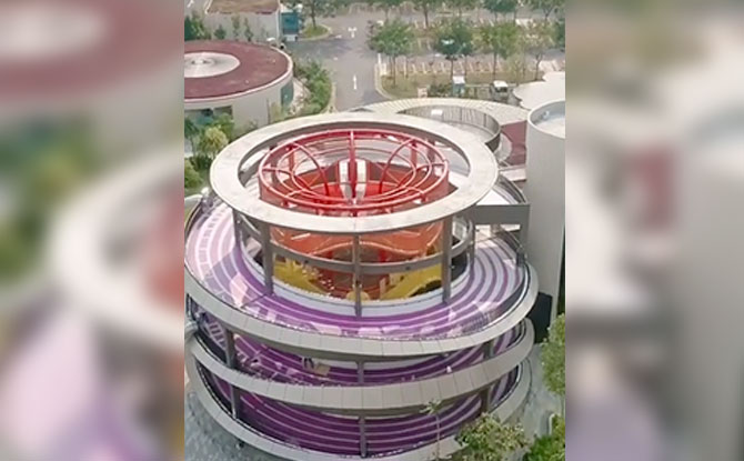 Aerial View of Coastal PlayGrove Playground at East Coast Park