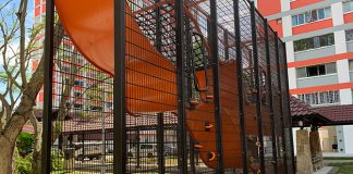 Blk 158, Bishan St 13 Playground: Wallhola Vertical Playground and Climbing Nets