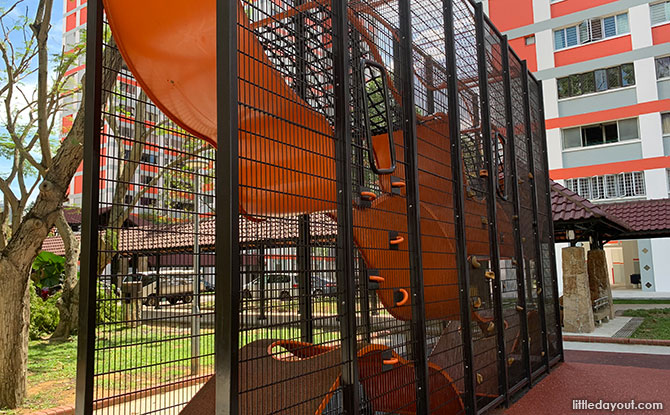 Blk 158, Bishan St 13 Playground: Wallhola Vertical Playground and Climbing Nets