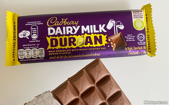 Durian chocolate bar