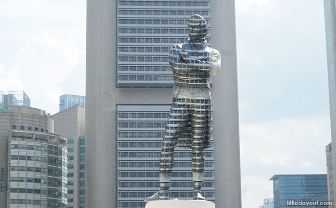 The Disappearing Raffles Statue: Painted Into The Background The Disappearing Raffles Statue: Painted Into The Background