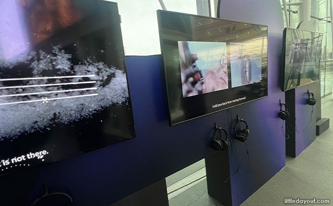 Yu-Chen Wang's immersive audio-visual installation We aren't able to prove that just yet, but we know it's out there (2018-25)