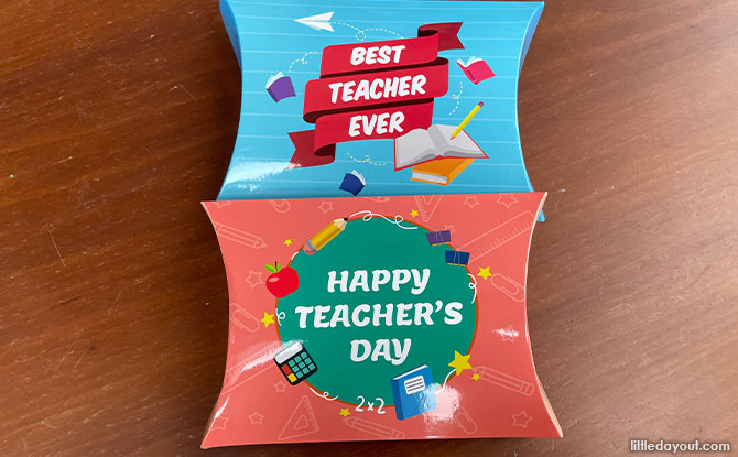 Famous Amos Teacher's Day Pillow Box