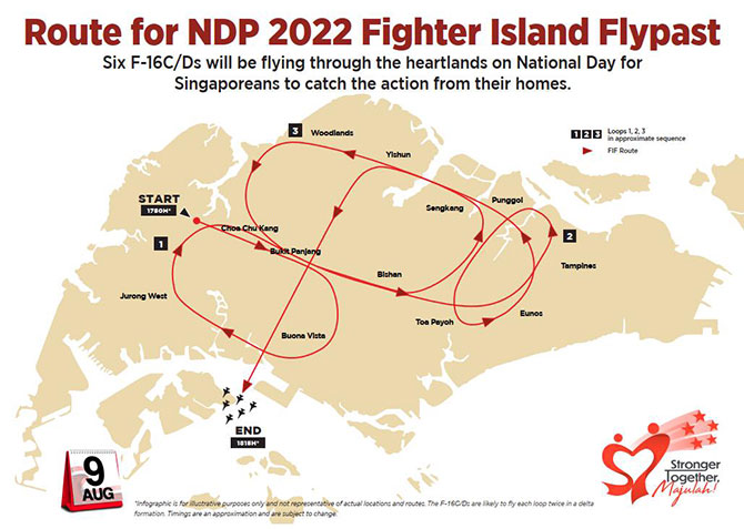 NDP 2022 Fighter Island Flypast