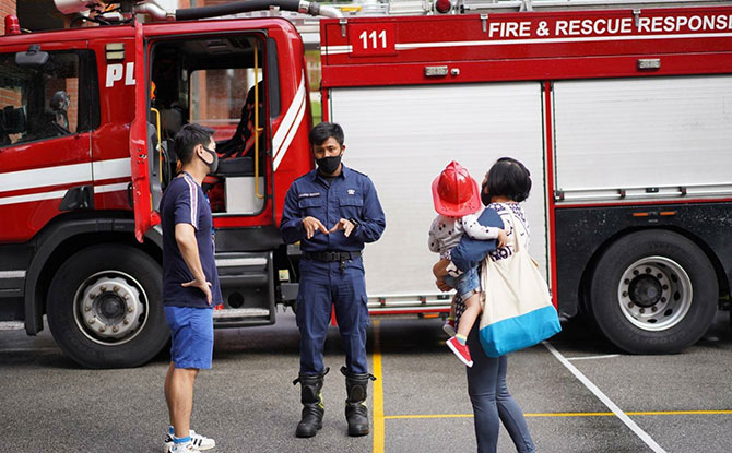 Safe Management Measures at Reopened Fire Station Open House - Restarted in August 2020