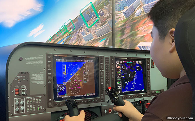 Flight Simulator at Changi Experience Studio