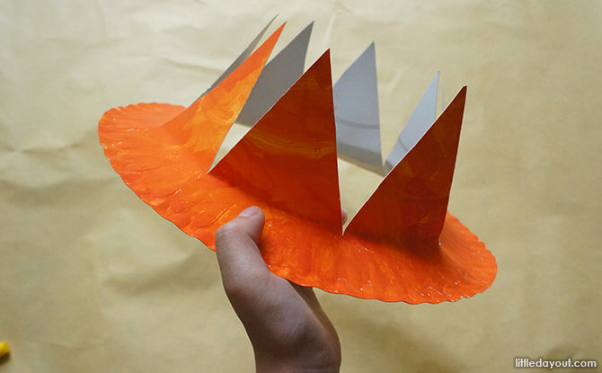 Paper Plate Tropical Hat Craft - Hat with Spikes