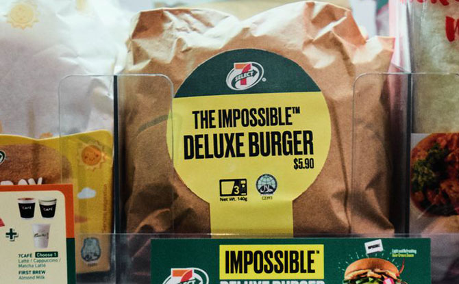 Impossible Deluxe Burger at 7-Eleven