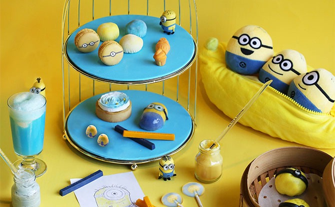 Mischievous Bites in Minion High Tea Set