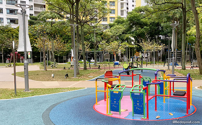 wheel chair-accessible merry-go-round