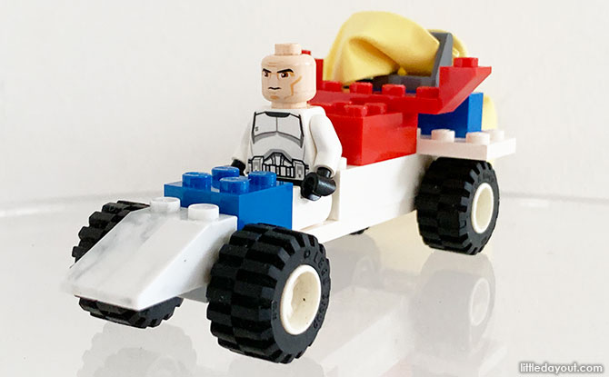 How To Make A Balloon-Powered LEGO Go Kart