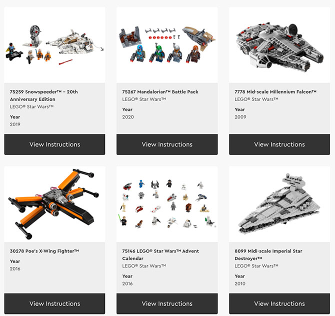 LEGO Building Instructions Online Rebuild Your Model With