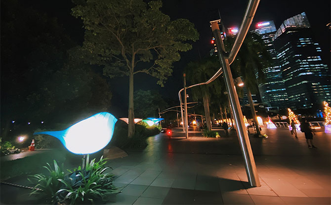 Colourful Light Installations Illuminate The Marina Bay Waterfront This December 4 collection of lighted inflatable bird structures