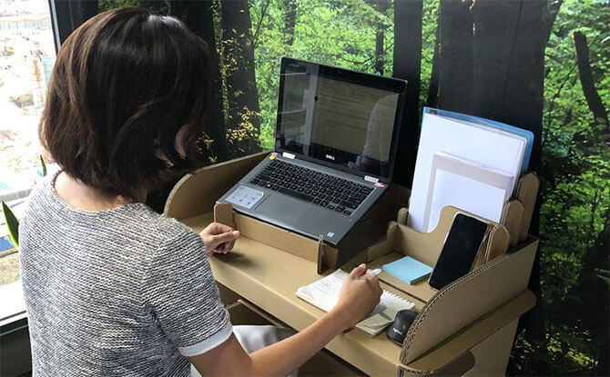 Check Out This Cardboard Desk From Paper Carpenter - POPPI