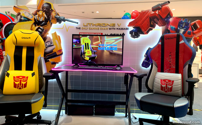 TRANSFORMERS X OSIM massage-equipped gaming chair