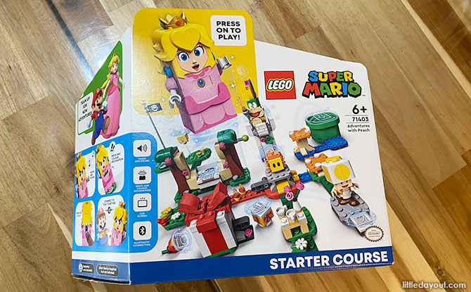 What does the LEGO Super Mario 71403 Adventures with Peach Starter Course consist of?