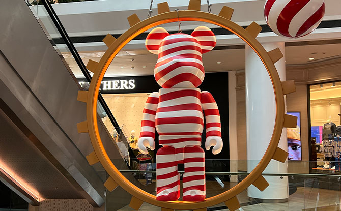 Raffles City BE@RBRICK Candy Cane 2000%.