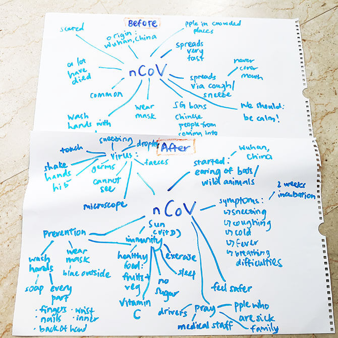 mindmap on the understanding of Novel Coronavirus