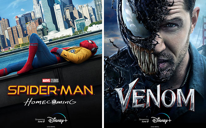 Five Spider-Man Movies & Venom on Disney+