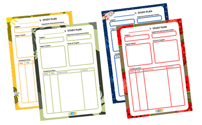 Download Little Day Out’s Printable Study Plan Template