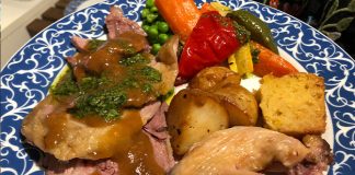 A Hearty Easter Feast With Sunday Catering: Roast Lamb, Chicken and Spring Vegetables