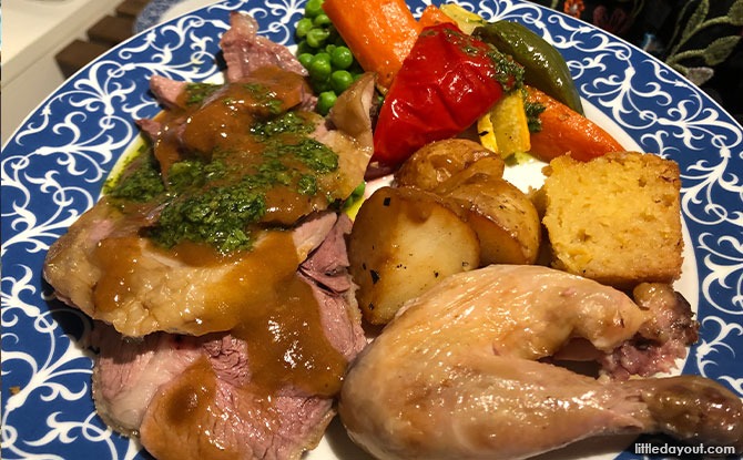 A Hearty Easter Feast With Sunday Catering: Roast Lamb, Chicken and Spring Vegetables