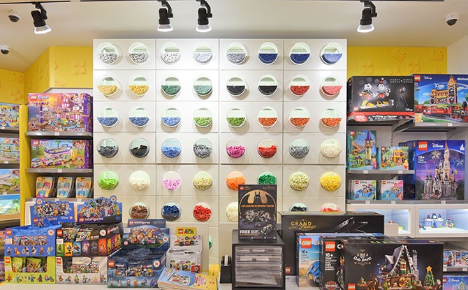 Brick Galore with the iconic Pick-A-Brick wall at LCS Tampines Mall (Courtesy of LEGO Group 2020)