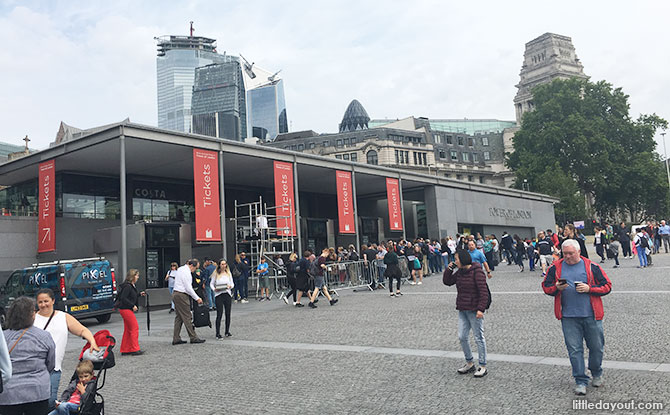 Ticketing counters for the Tower of London