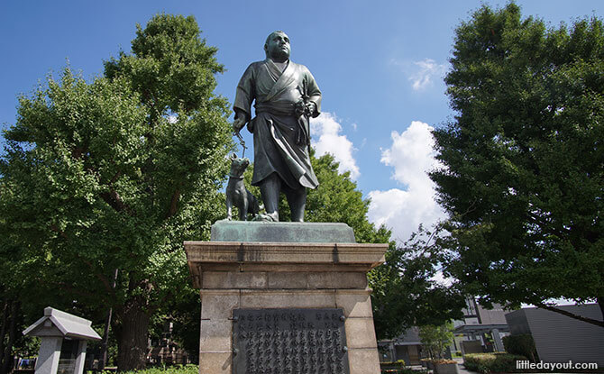 Statue of Saigo Takamori, one of the generals in the Battle of Ueno